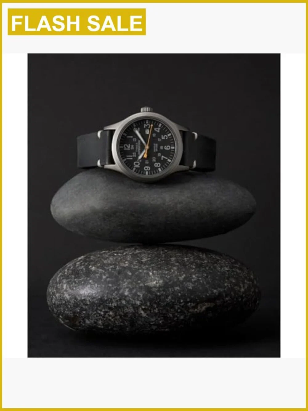 Men's Expedition Scout 40mm Analog Quartz Watch with Genuine Leather Strap